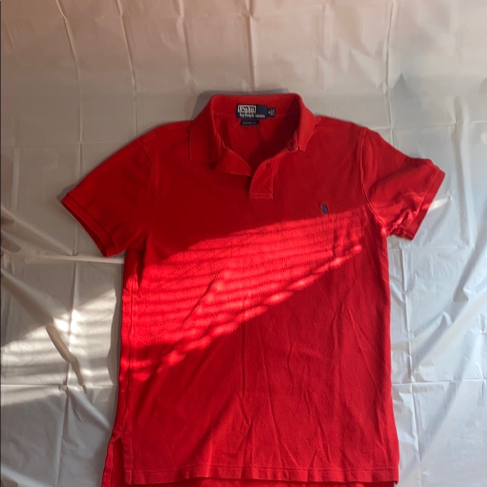 Polo by Ralph Lauren Red Custom Fit Polo Shirt